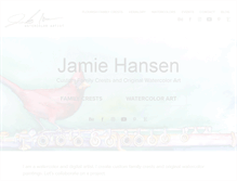 Tablet Screenshot of jamiehansenart.com